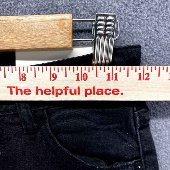 Supredenim Jeans Juniors 8 Black Distressed Skinny ultra Ripped Mid rise - Picture 12 of 15